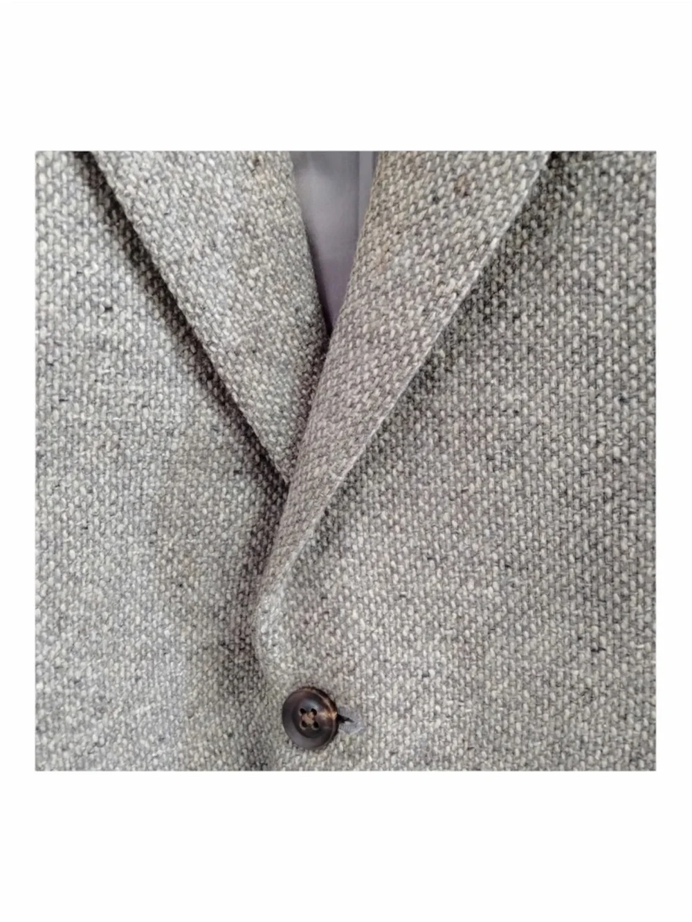 Burberry London 100% Cashmere Tweed Blazer Sport Coat Gray Size 51